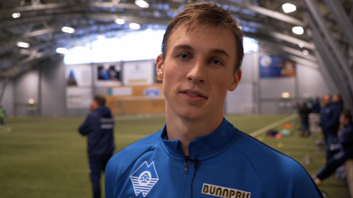 Fredrik Sjølstad på MFK-trening